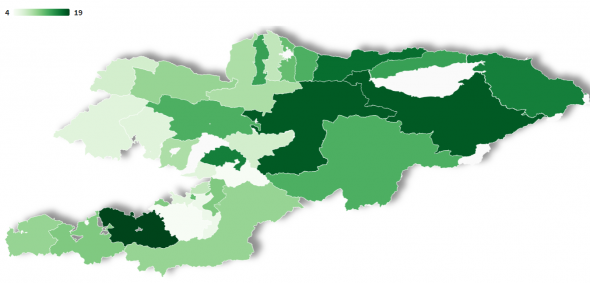 Открытые данные по выборам. Карта кандидатов по одномандатным избирательным округам